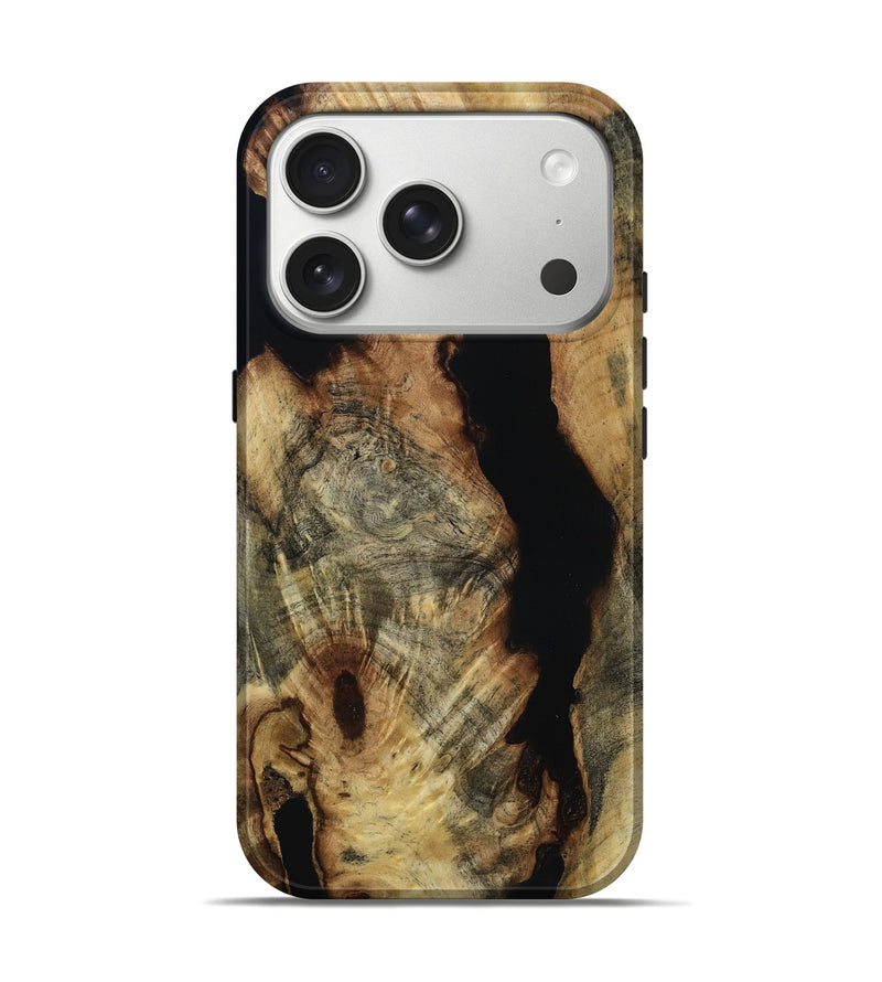 iPhone 17 Pro Wood Live Edge Phone Case - Mya (Wood Burl, 791218)