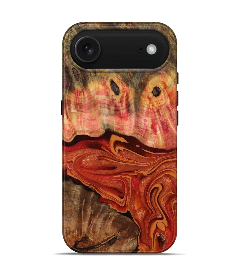 iPhone 17 Air Wood Live Edge Phone Case - Delma (Red, 791238)