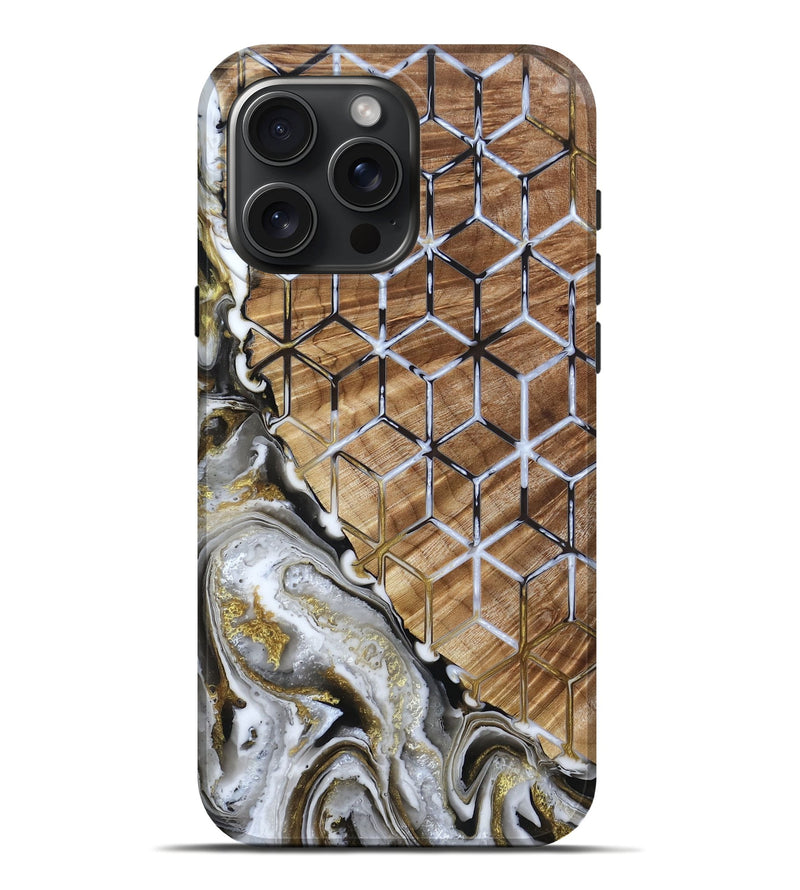 iPhone 16 Pro Max Wood Live Edge Phone Case - Kurt (Pattern, 791266)