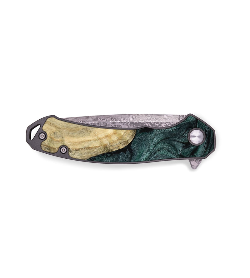 EDC Wood Pocket Knife - Eugenia (Green, 791325)