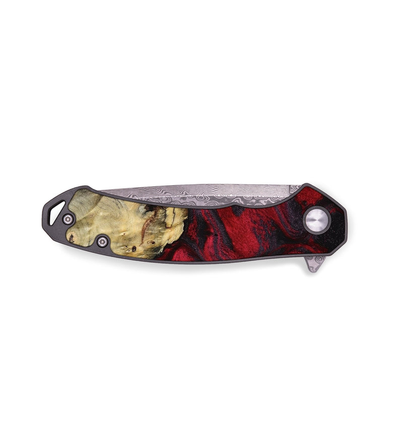 EDC Wood Pocket Knife - Arleen (Red, 791438)