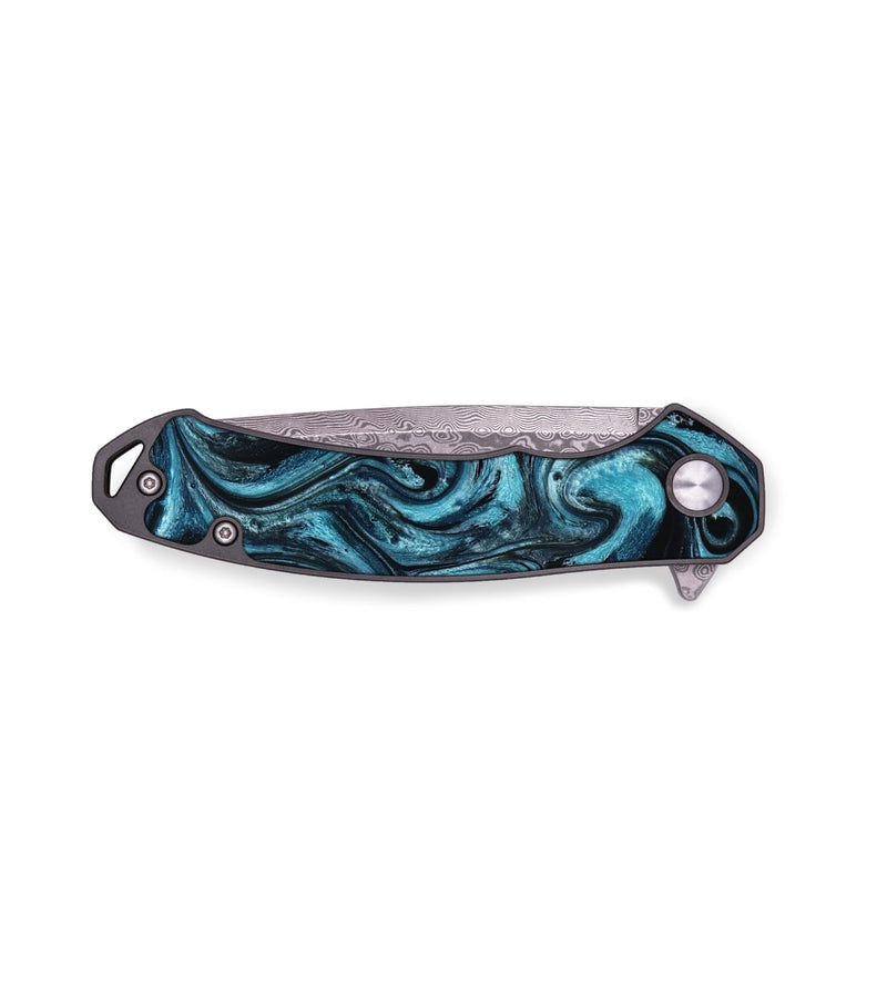 EDC Wood Pocket Knife - Amanda (Blue, 791879)