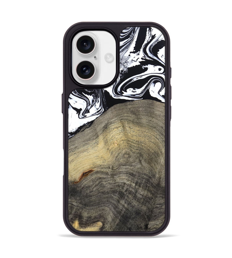 iPhone 17 Wood Phone Case - Trent (Black & White, 791914)