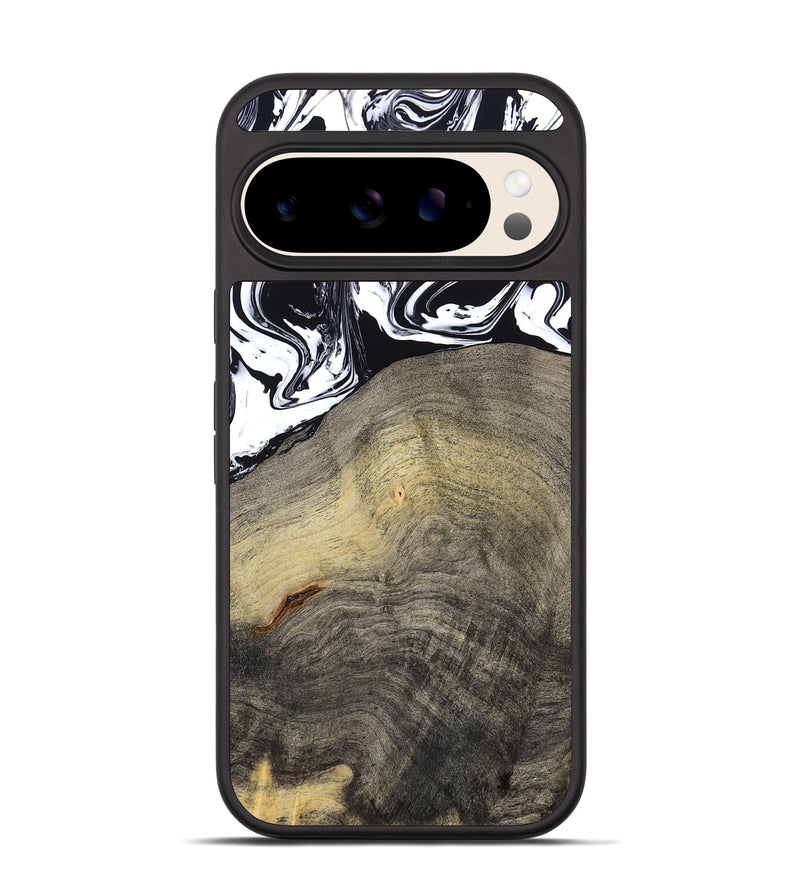 Pixel 10 Pro Wood Phone Case - Trent (Black & White, 791914)