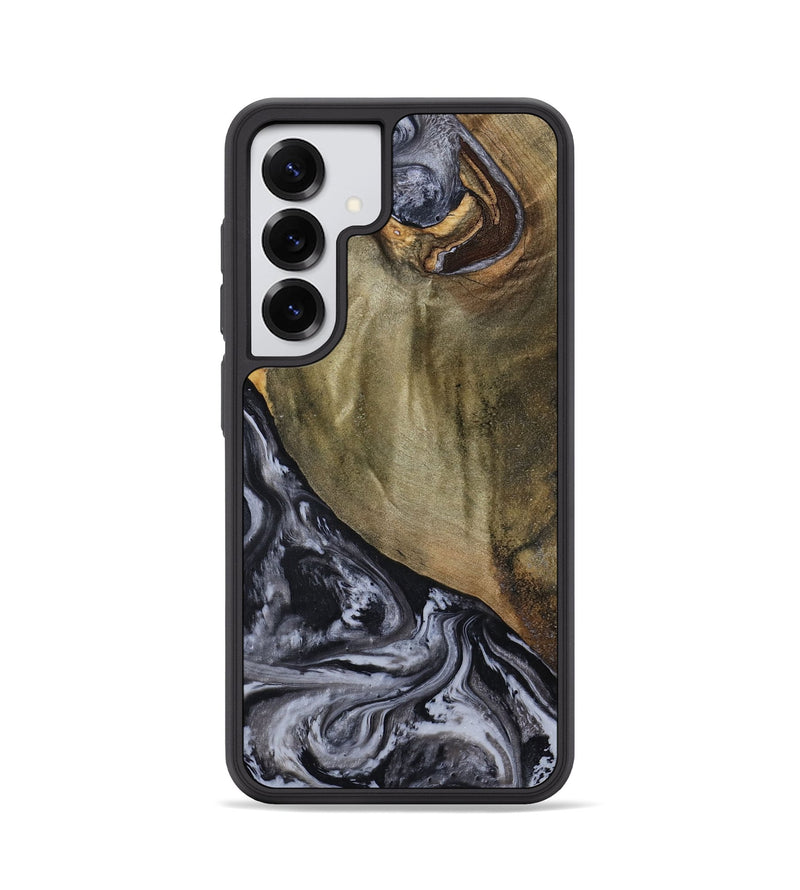 Galaxy S25 Wood Phone Case - Jerri (Black & White, 791915)