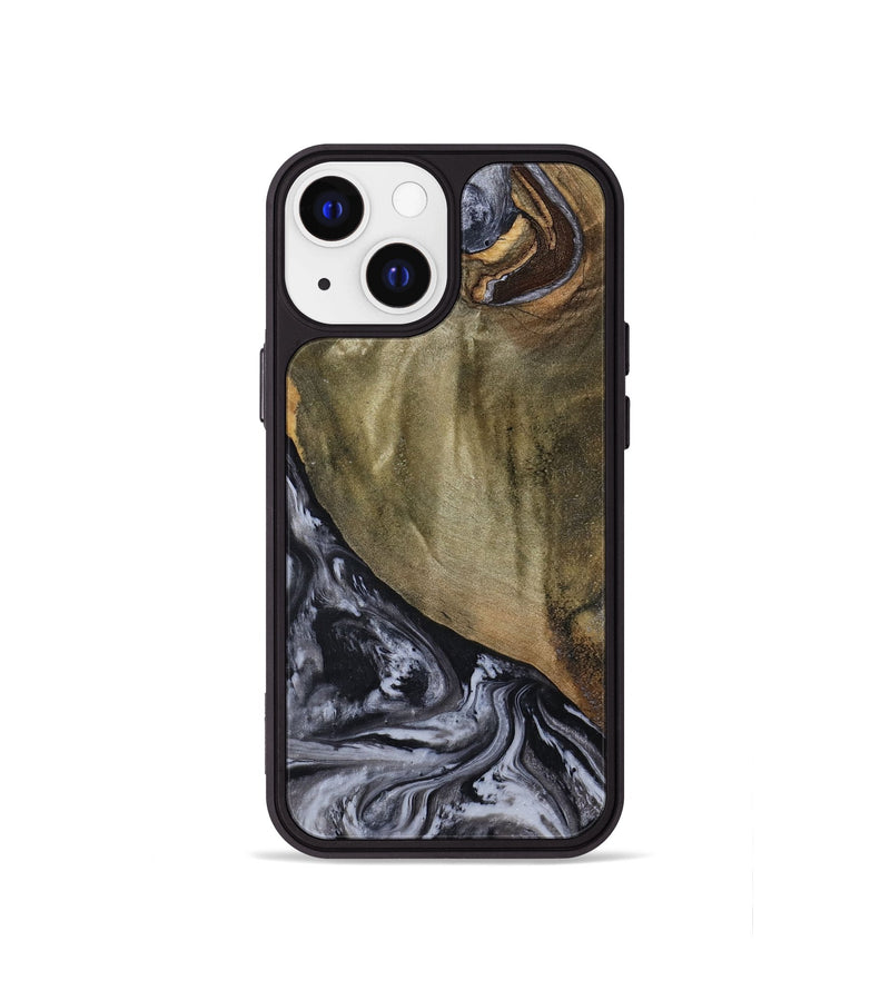 iPhone 13 mini Wood Phone Case - Jerri (Black & White, 791915)