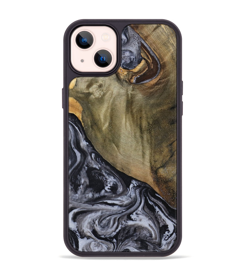 iPhone 14 Plus Wood Phone Case - Jerri (Black & White, 791915)