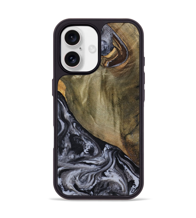 iPhone 17 Wood Phone Case - Jerri (Black & White, 791915)