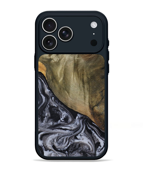 iPhone 17 Pro Max Wood Phone Case - Jerri (Black & White, 791915)