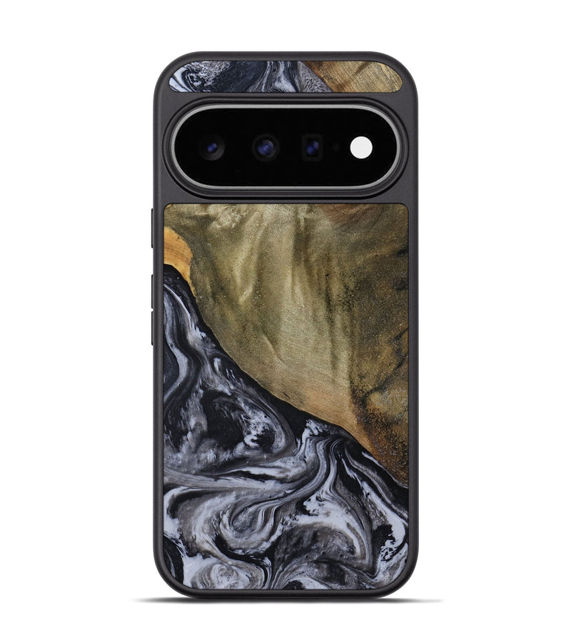 Pixel 11 Pro Wood Phone Case - Jerri (Black & White, 791915)