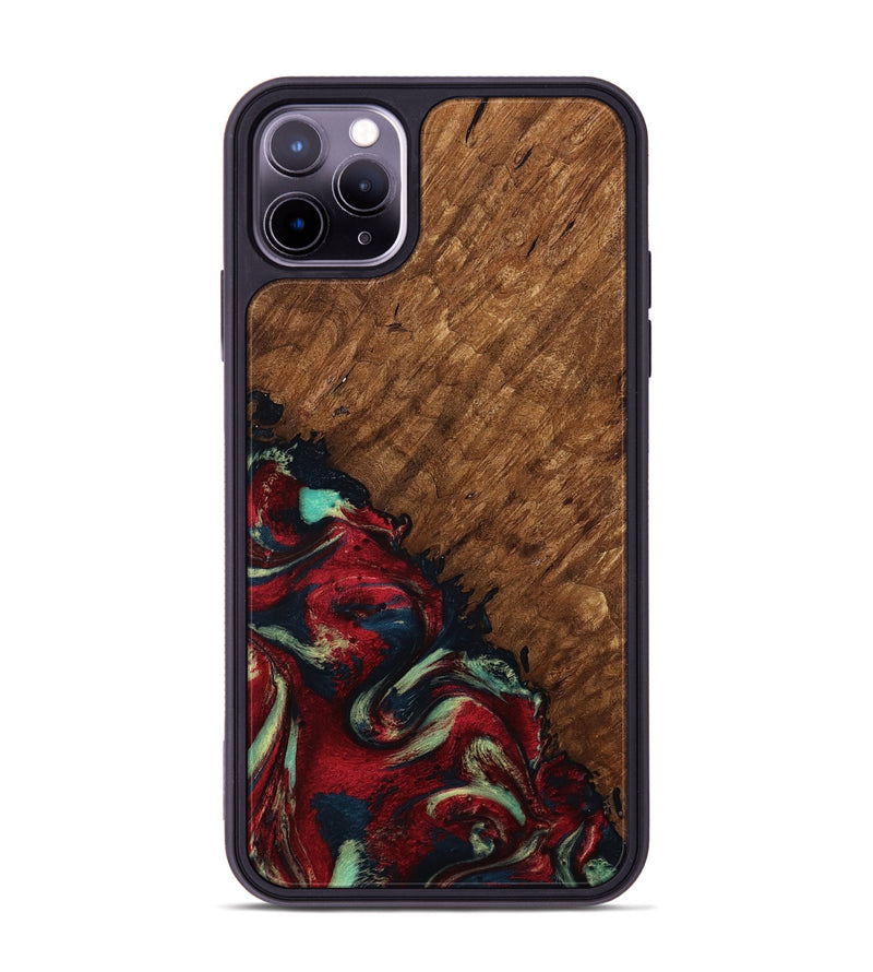 iPhone 11 Pro Max Wood Phone Case - Marc (Red, 791940)