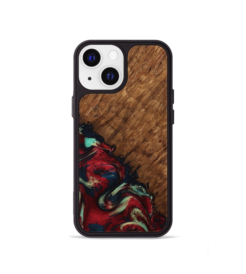 iPhone 13 mini Wood Phone Case - Marc (Red, 791940)