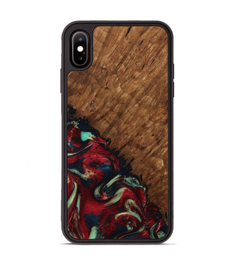 iPhone Xs Max Wood Phone Case - Marc (Red, 791940)