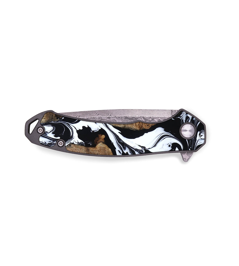 EDC Wood Pocket Knife - Lamar (Black & White, 791946)