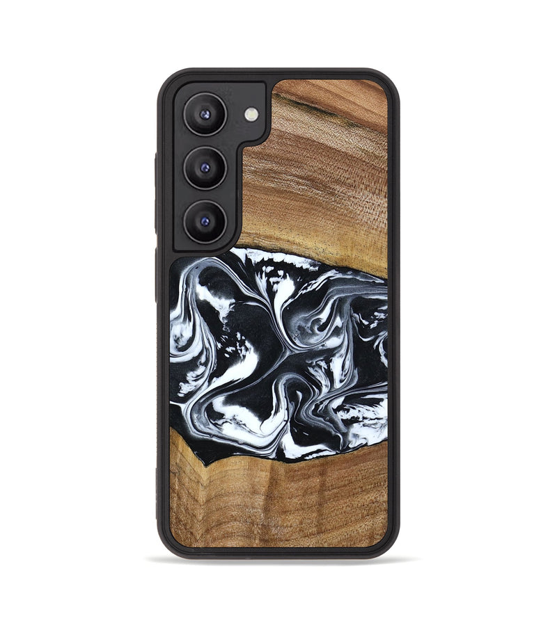 Galaxy S23 Wood Phone Case - Kylie (Black & White, 792063)
