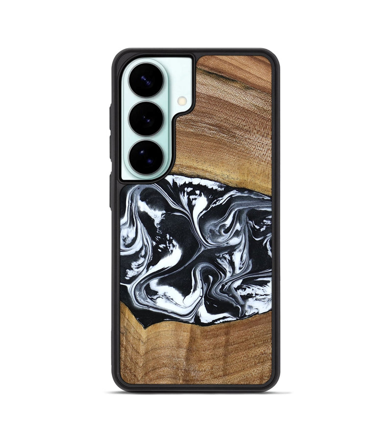 Galaxy S26 Wood Phone Case - Kylie (Black & White, 792063)