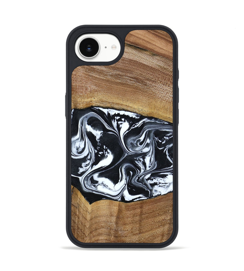 iPhone 16e Wood Phone Case - Kylie (Black & White, 792063)