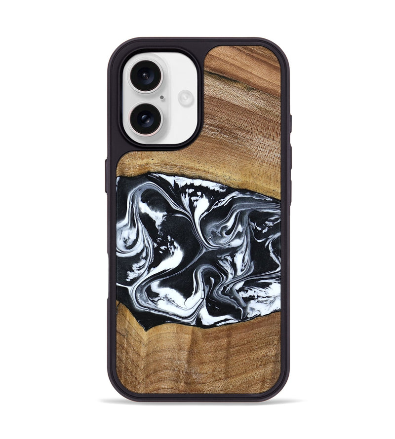 iPhone 17 Wood Phone Case - Kylie (Black & White, 792063)