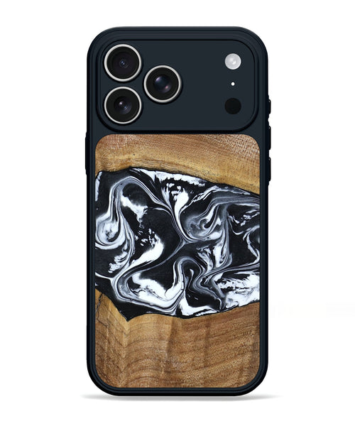 iPhone 17 Pro Max Wood Phone Case - Kylie (Black & White, 792063)
