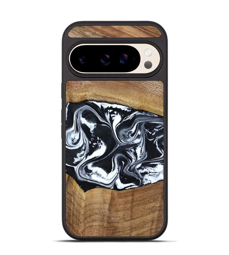 Pixel 10 Wood Phone Case - Kylie (Black & White, 792063)