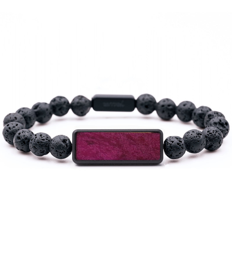 Lava Bead Wood Bracelet - Isaac (Wood Burl, 792192)