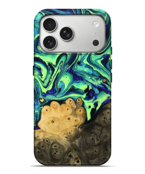 iPhone 17 Pro Max Wood Live Edge Phone Case - Lorena (Ombre, 792237)