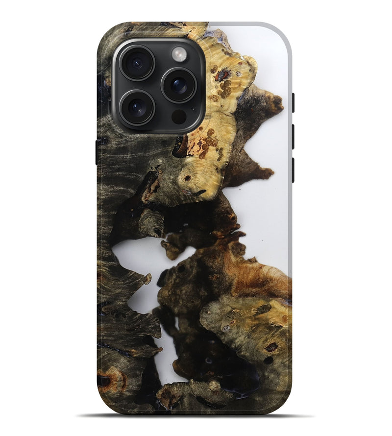 iPhone 16 Pro Max Wood Live Edge Phone Case - Roslyn (Clear, 792247)