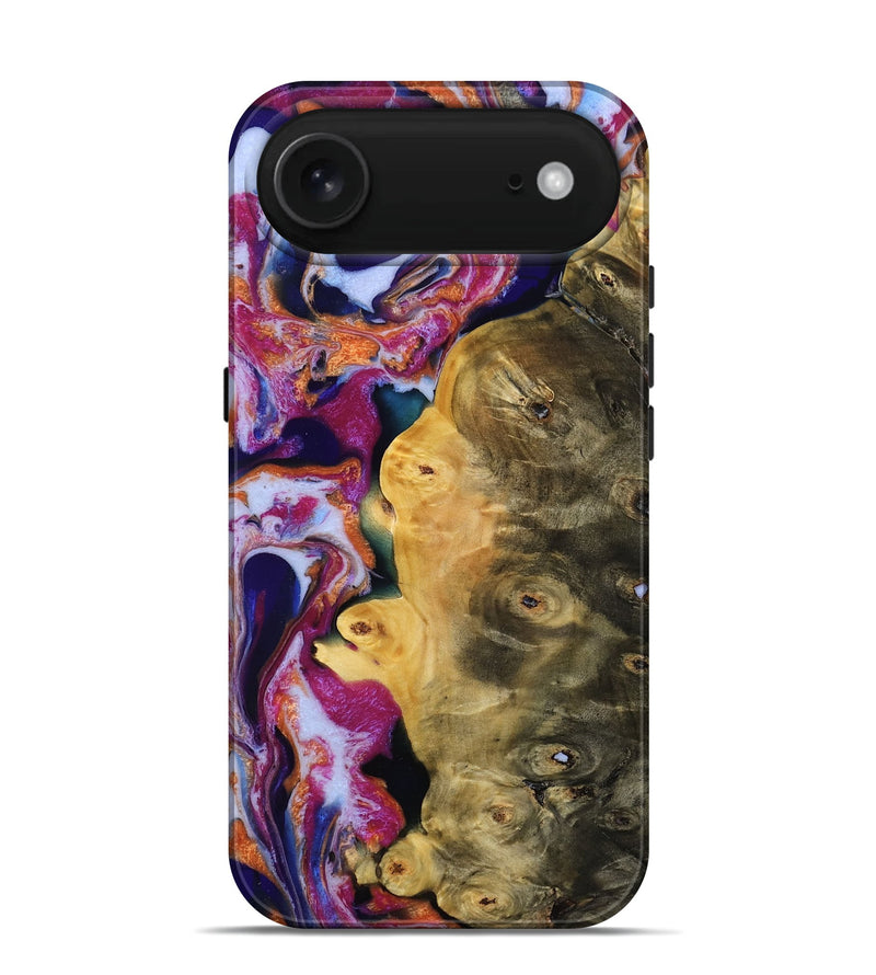 iPhone 17 Air Wood Live Edge Phone Case - Charley (Blue, 792251)