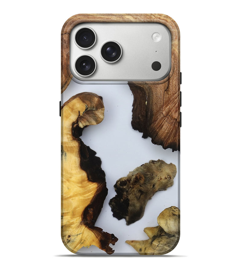iPhone 17 Pro Max Wood Live Edge Phone Case - Frida (Clear, 792252)