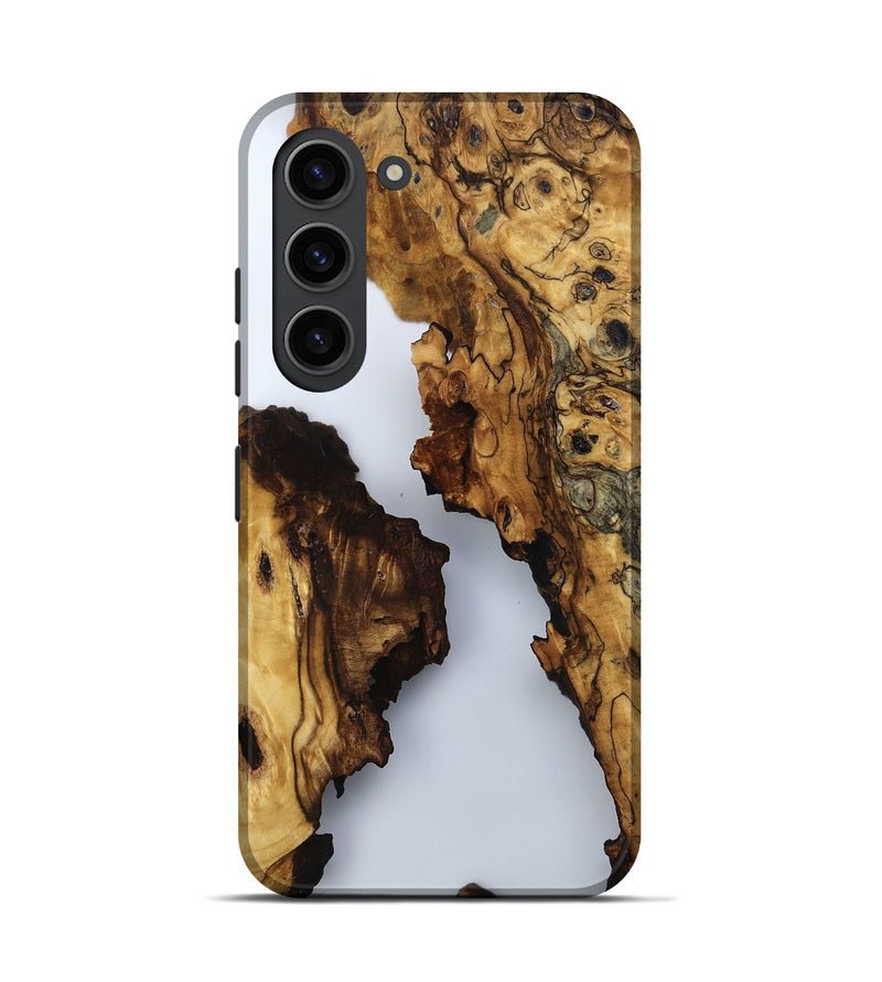 Galaxy S23 Wood Live Edge Phone Case - Aries (Clear, 792261)