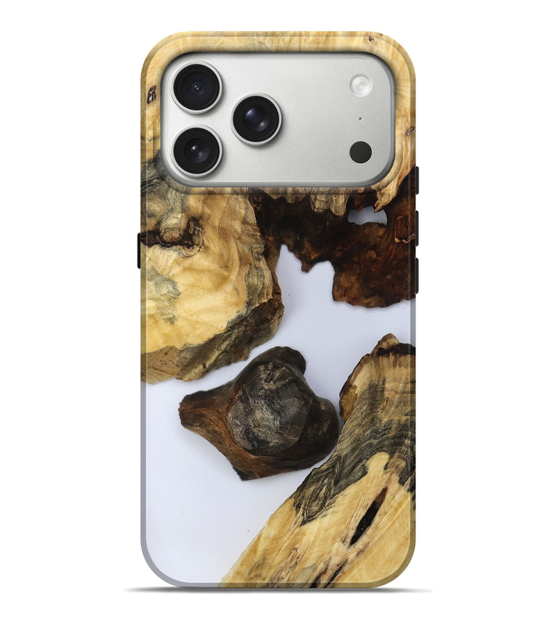 iPhone 17 Pro Max Wood Live Edge Phone Case - Mayme (Clear, 792266)