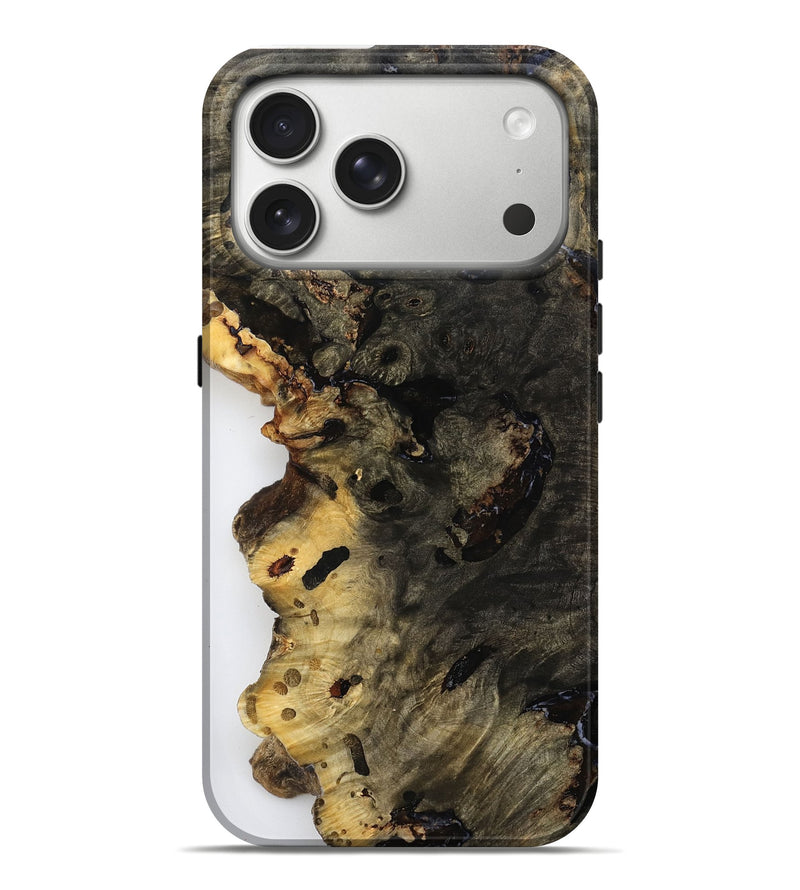 iPhone 17 Pro Max Wood Live Edge Phone Case - Curley (Clear, 792280)