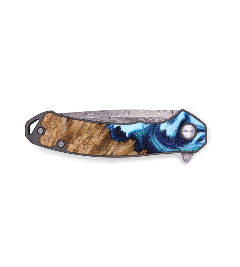 EDC Wood Pocket Knife - Jaylah (Blue, 792305)
