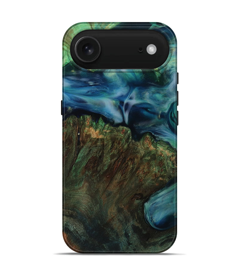 iPhone 17 Air Wood Live Edge Phone Case - Collins (Green, 792505)