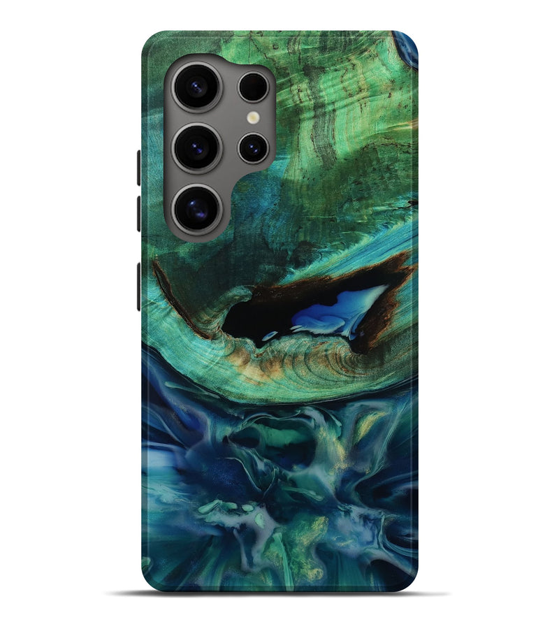 Galaxy S25 Ultra Wood Live Edge Phone Case - Grayson (Blue, 792507)