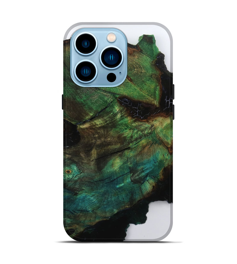 iPhone 14 Pro Wood Live Edge Phone Case - Kattie (Double Dyed, 792515)