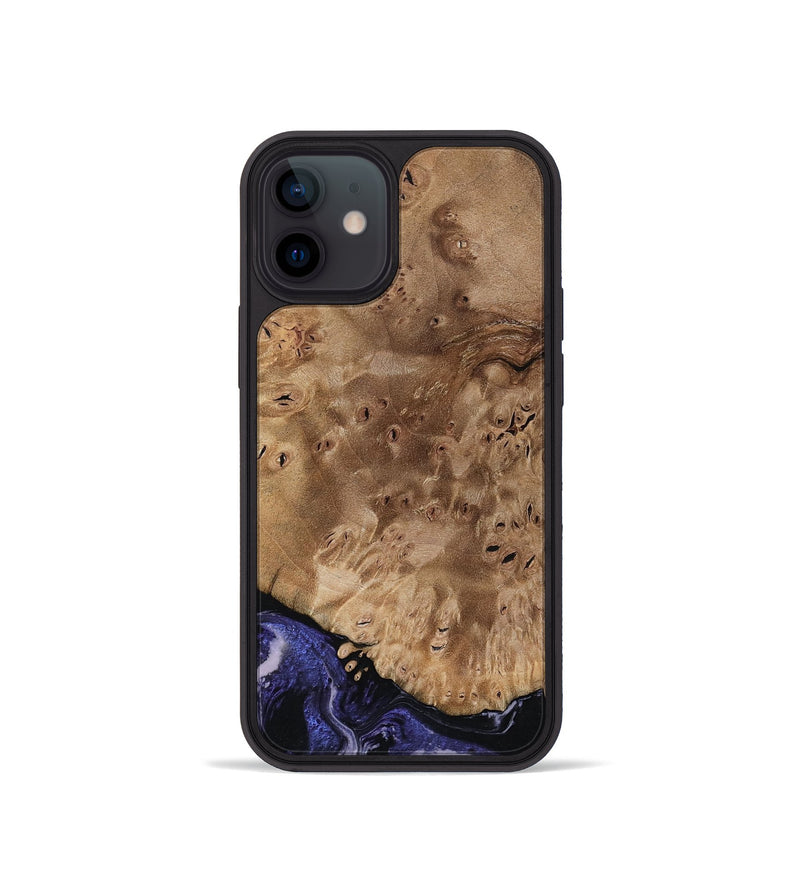 iPhone 12 mini Wood Phone Case - Adriana (Purple, 792541)