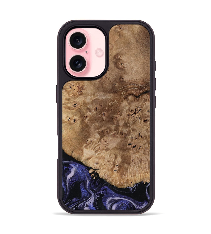 iPhone 16 Wood Phone Case - Adriana (Purple, 792541)