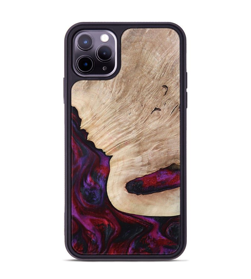 iPhone 11 Pro Max Wood Phone Case - Juniper (Red, 792543)