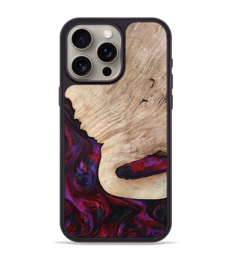 iPhone 15 Pro Max Wood Phone Case - Juniper (Red, 792543)