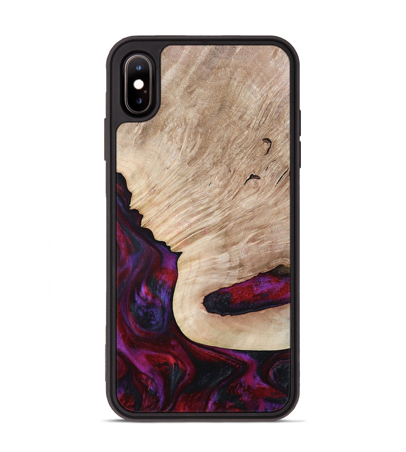 iPhone Xs Max Wood Phone Case - Juniper (Red, 792543)