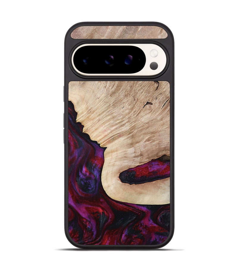 Pixel 9 Wood Phone Case - Juniper (Red, 792543)