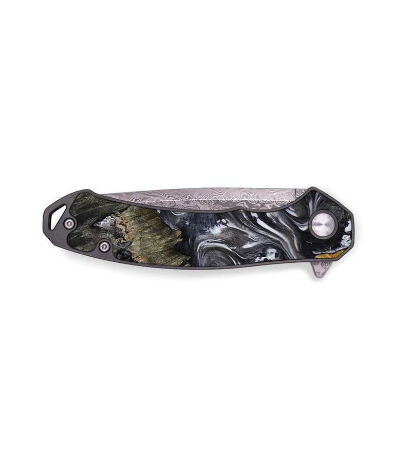EDC Wood Pocket Knife - Antwan (Black & White, 792545)