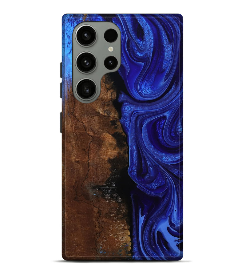 Galaxy S23 Ultra Wood Live Edge Phone Case - Luca (Blue, 792611)