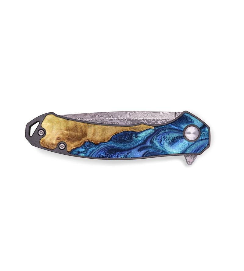 EDC Wood Pocket Knife - Selina (Blue, 792753)