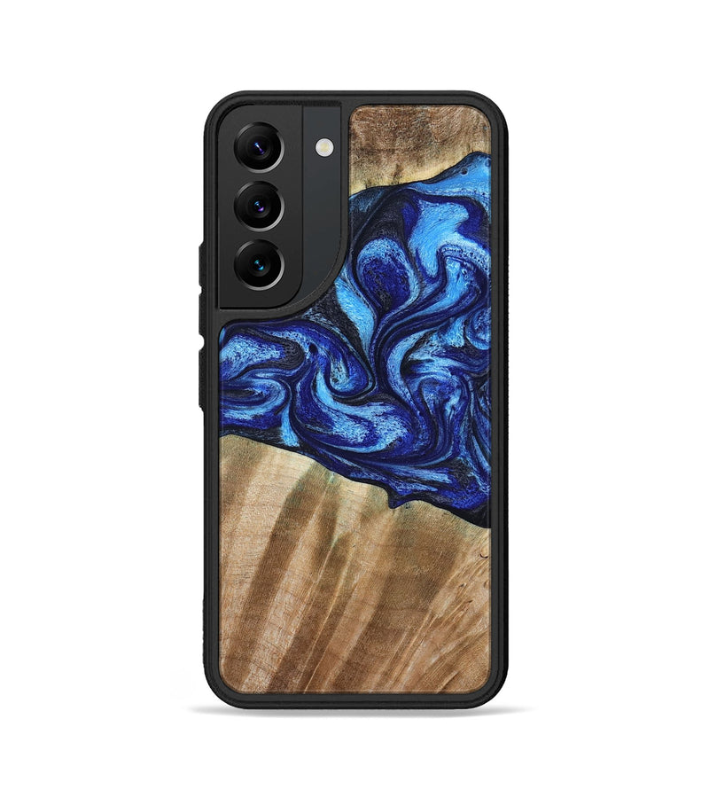Galaxy S22 Wood Phone Case - Evan (Blue, 792764)
