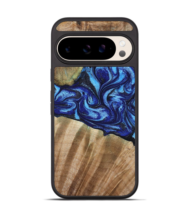Pixel 10 Pro Wood Phone Case - Evan (Blue, 792764)