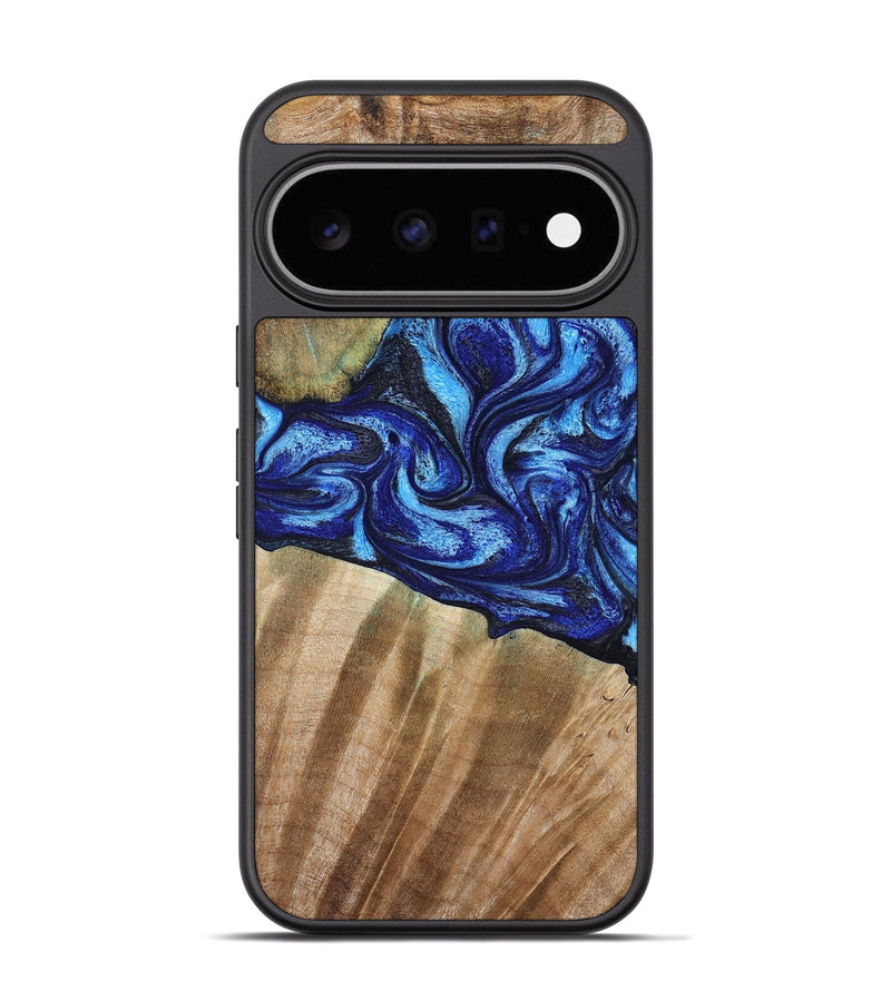 Pixel 11 Pro Wood Phone Case - Evan (Blue, 792764)