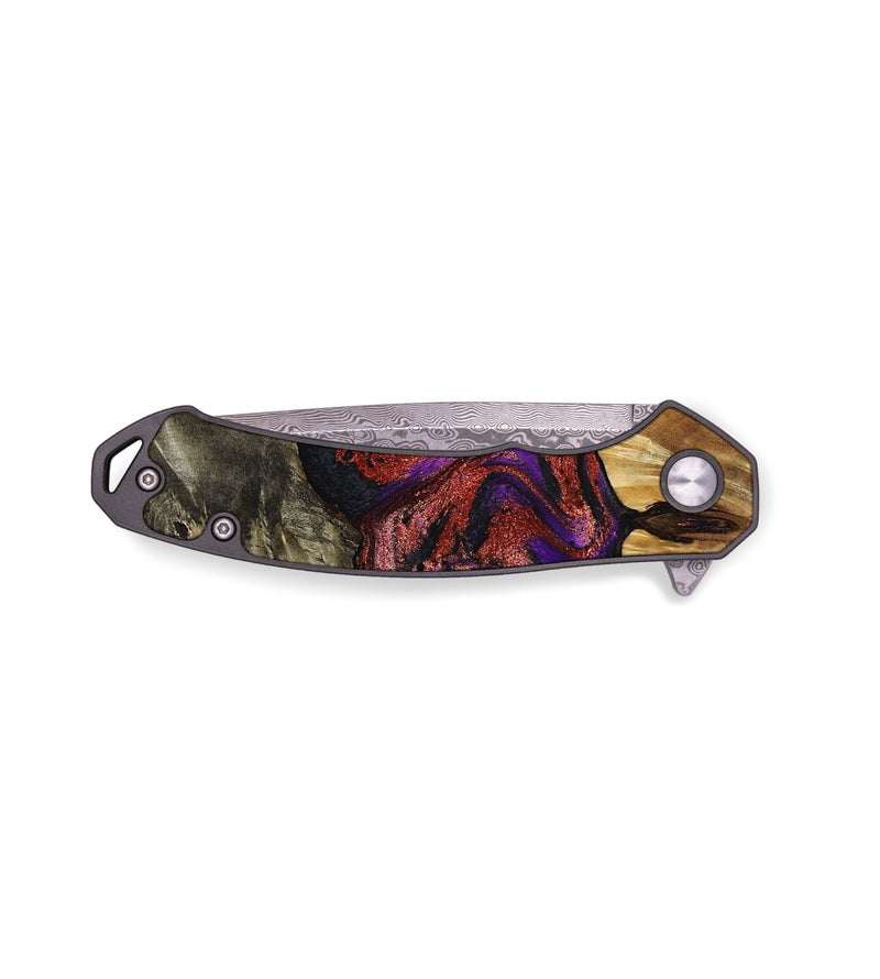 EDC Wood Pocket Knife - Johanna (Purple, 792833)