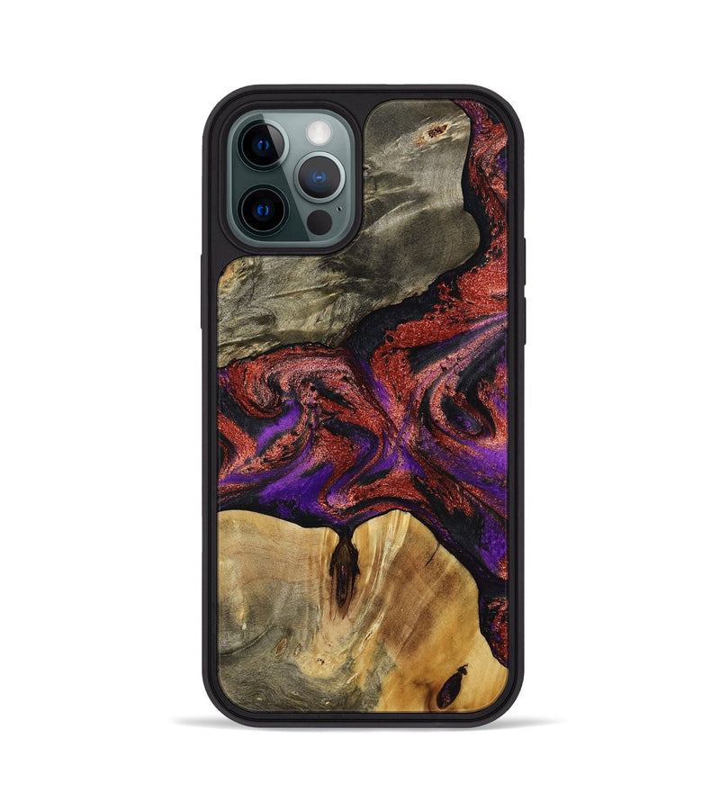 iPhone 12 Pro Wood Phone Case - Johanna (Purple, 792833)